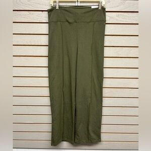 Pink Victoria Secret Olive Green Wide-Leg Pants Size L